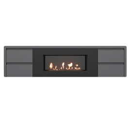 Тумба с биокамином Firelight BFP/P-1700 lux графит