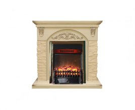Каминокомплект Interflame Берн сланец с очагом Fobos FX M Brass