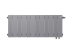 Биметаллический радиатор отопления Royal Thermo PianoForte 300 12 секций Silver Satin VDR